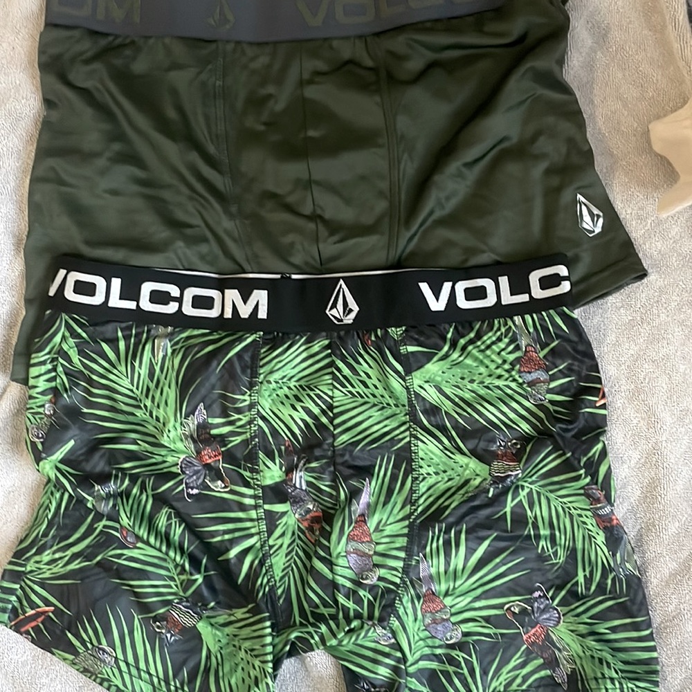 Volcom Boxer briefs , size L,32-34, green , pattern